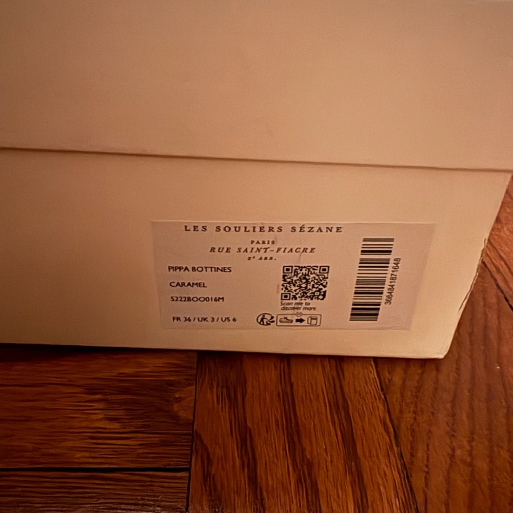 Like New! Sezane Pippa Ankle Boots Caramel - Size 6 - Picture 8 of 9